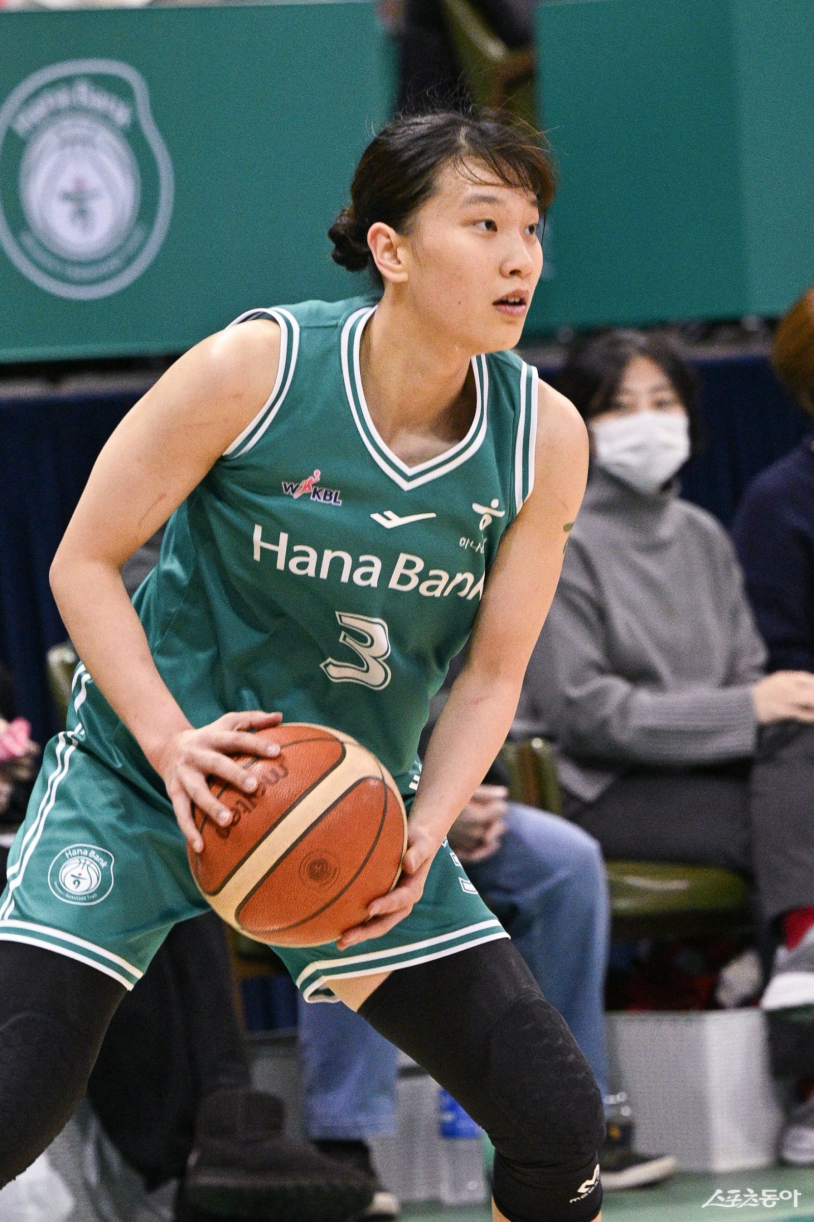 하나은행 정현이  4라운드 MIP에 올랐다. 생애 첫 MIP다. 사진제공ㅣWKBL