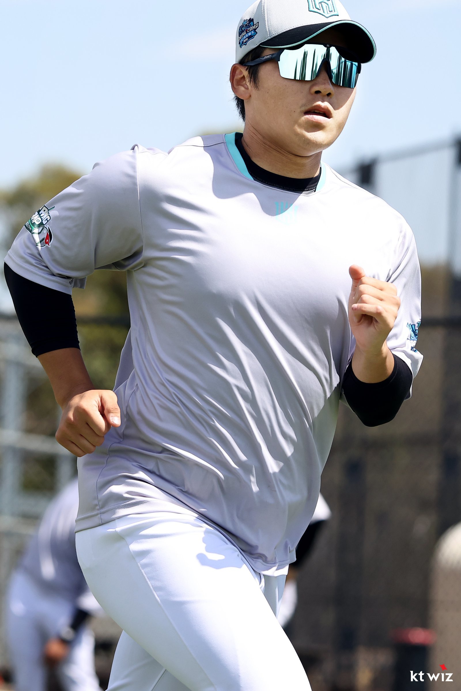 KT 박영현이 지난달 30일 호주 질롱 베이스볼 센터에서 열린 스프링캠프 도중 러닝 훈련을 소화하고 있다. 사진제공|KT 위즈