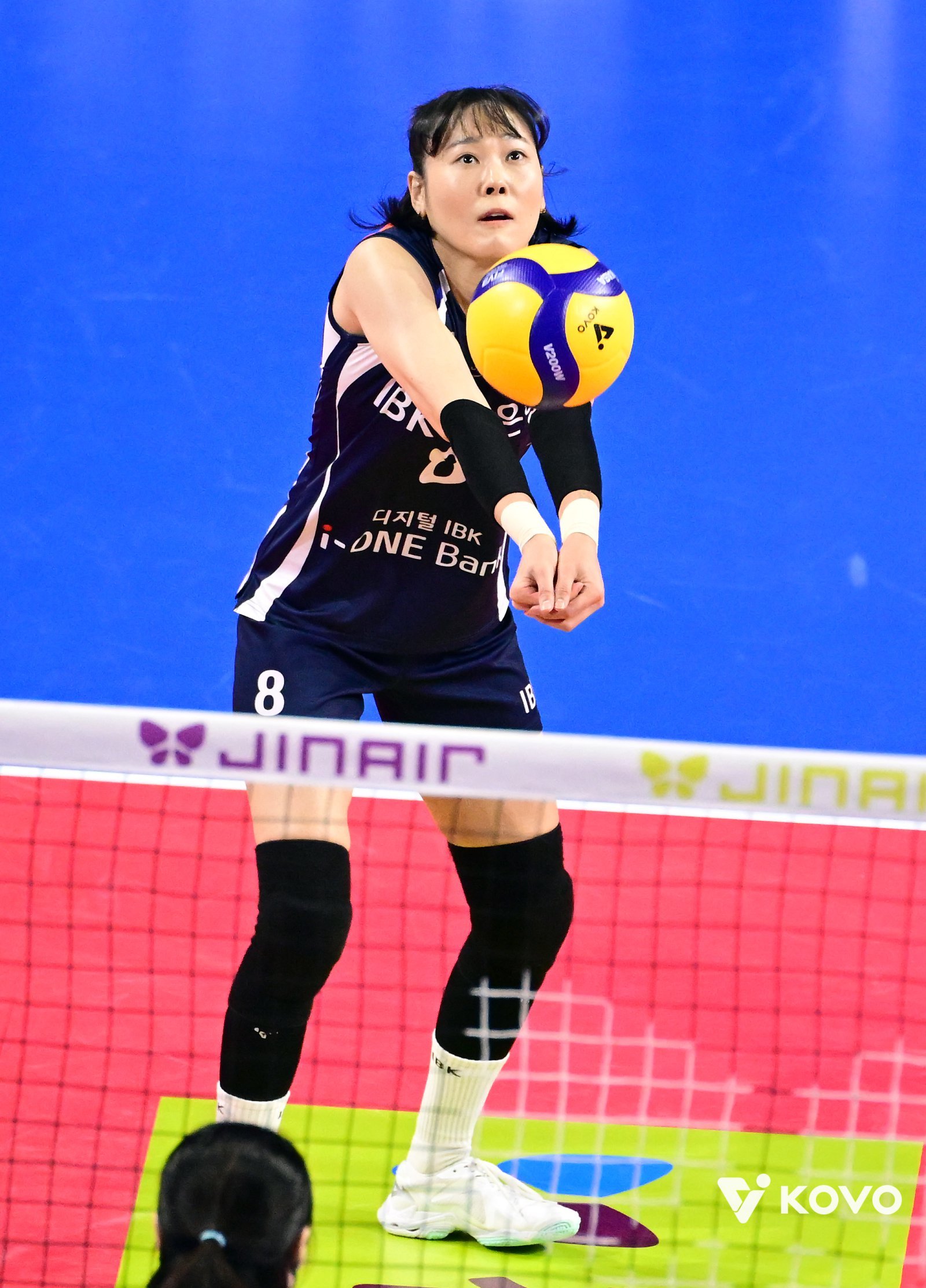 IBK기업은행은 주전 리베로 임명옥(사진)이 시즌 아웃 판정을 받으면서 남은 시즌 순위 경쟁에 먹구름이 꼈다. 사진제공│KOVO