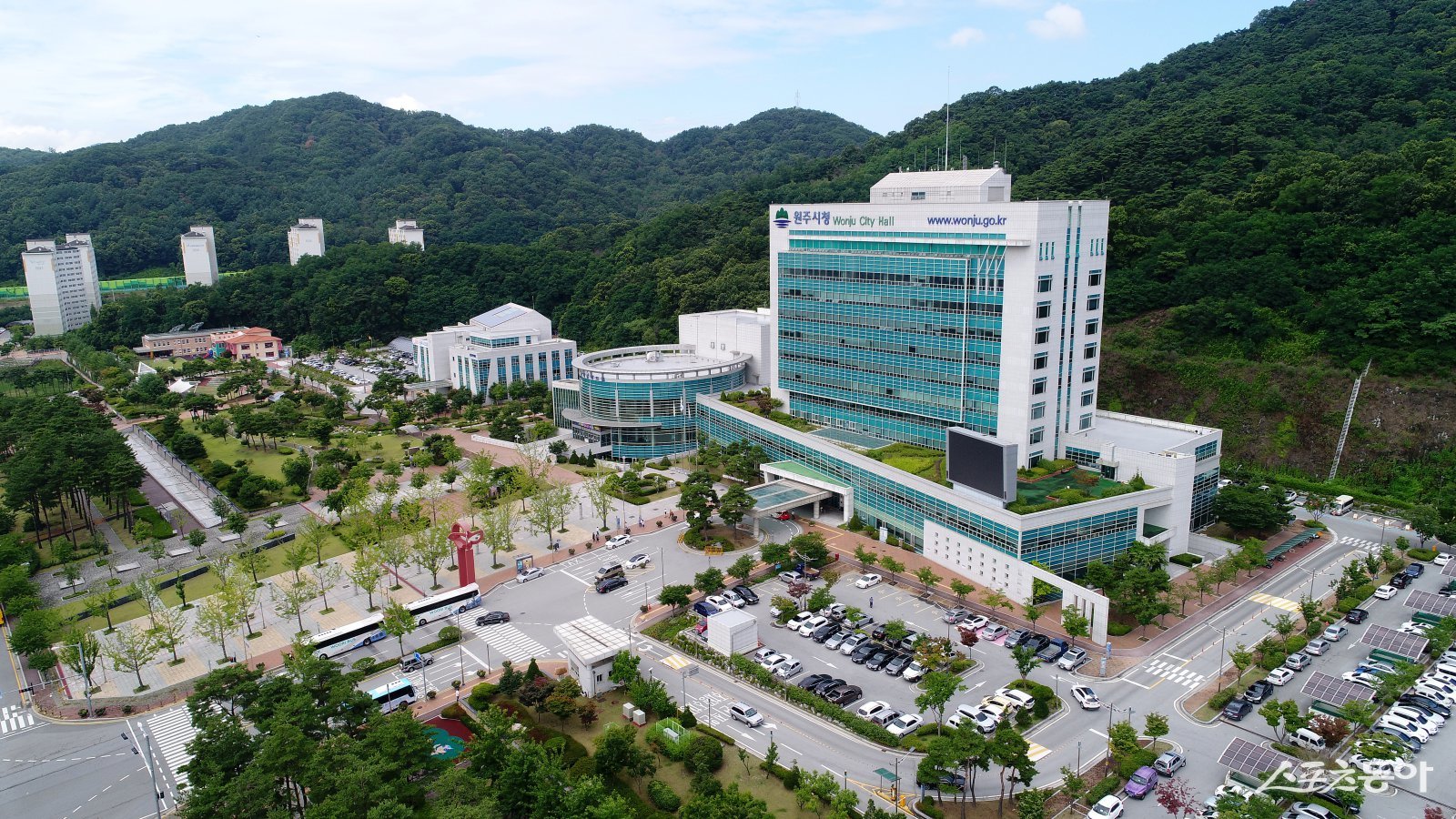 원주시 청사 전경