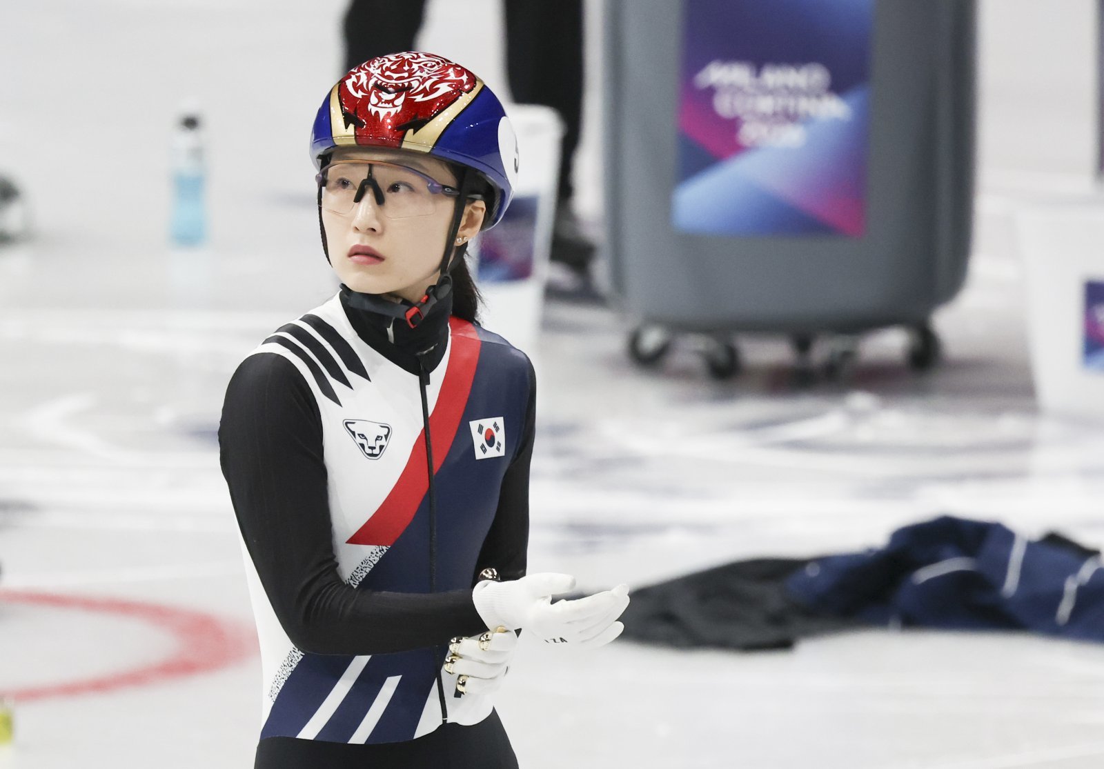 최민정은 10일(한국시간) 열릴 밀라노올림픽 쇼트트랙 여자 500m에서 메달에 도전한다. 그는 8일 훈련 때 빠른 스타트에 초점을 맞추고 구슬땀을 흘렸다. 밀라노ㅣ뉴시스