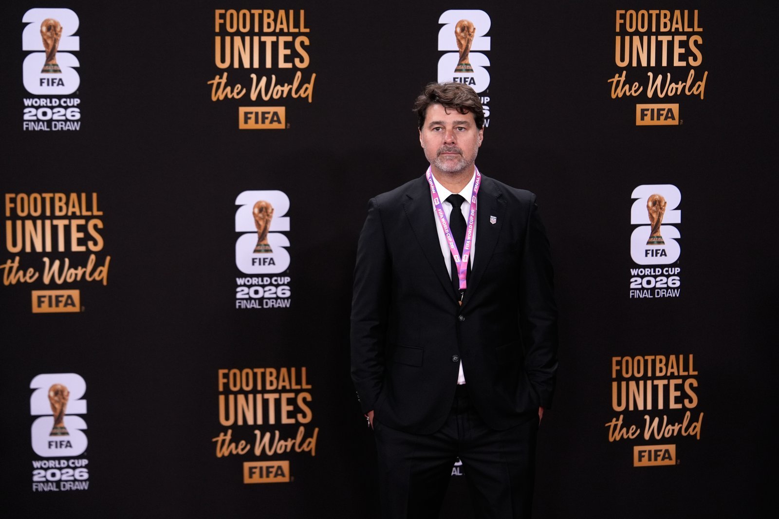 마우리시오 포체티노 감독이 지난해 12월 워싱턴 존 F. 케네디센터에서 열린 2026북중미월드컵 조 추첨식에 참석했다. 워싱턴｜AP뉴시스