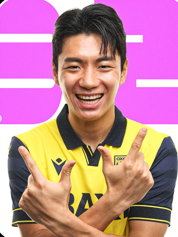 옥스퍼드 유나이티드 전진우가 11일(한국시간) 카삼 스타디움서 열린 노리치시티와 홈경기서 유럽 무대 데뷔에 성공했다. 사진출처│옥스퍼드 유나이티드 SNS