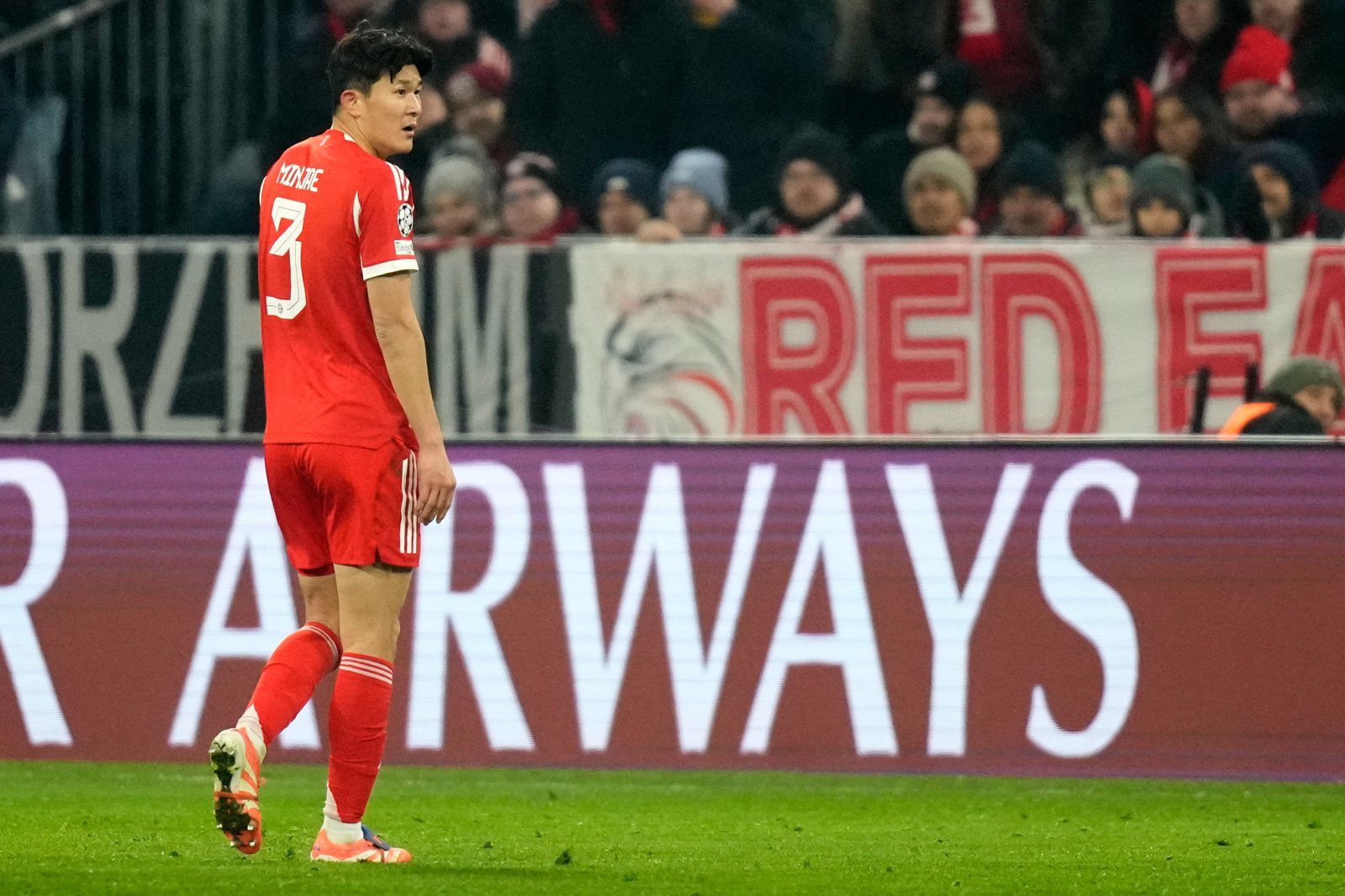 바이에른 뮌헨 김민재가 12일(한국시간) 라이프치히와 DFB 포칼 8강 홈경기서 벤치를 지켰다. 2경기 연속 결장이다. 뮌헨｜AP뉴시스