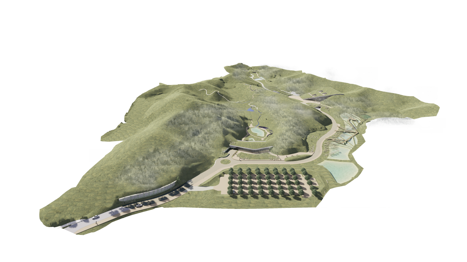 안현유원지 조감도. 강릉시 제공