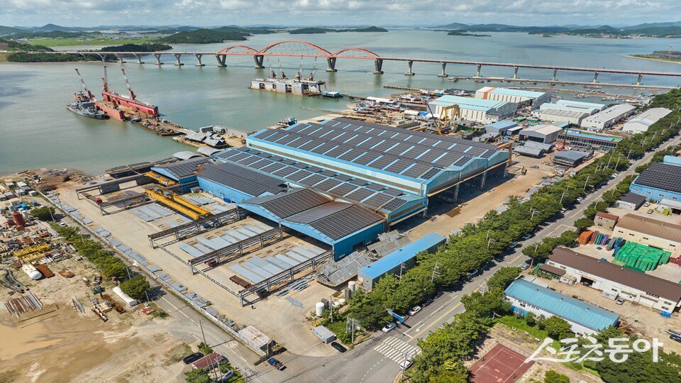 목포시 함정 MRO진출 삽진산단  전경.  사진제공 I 목포시