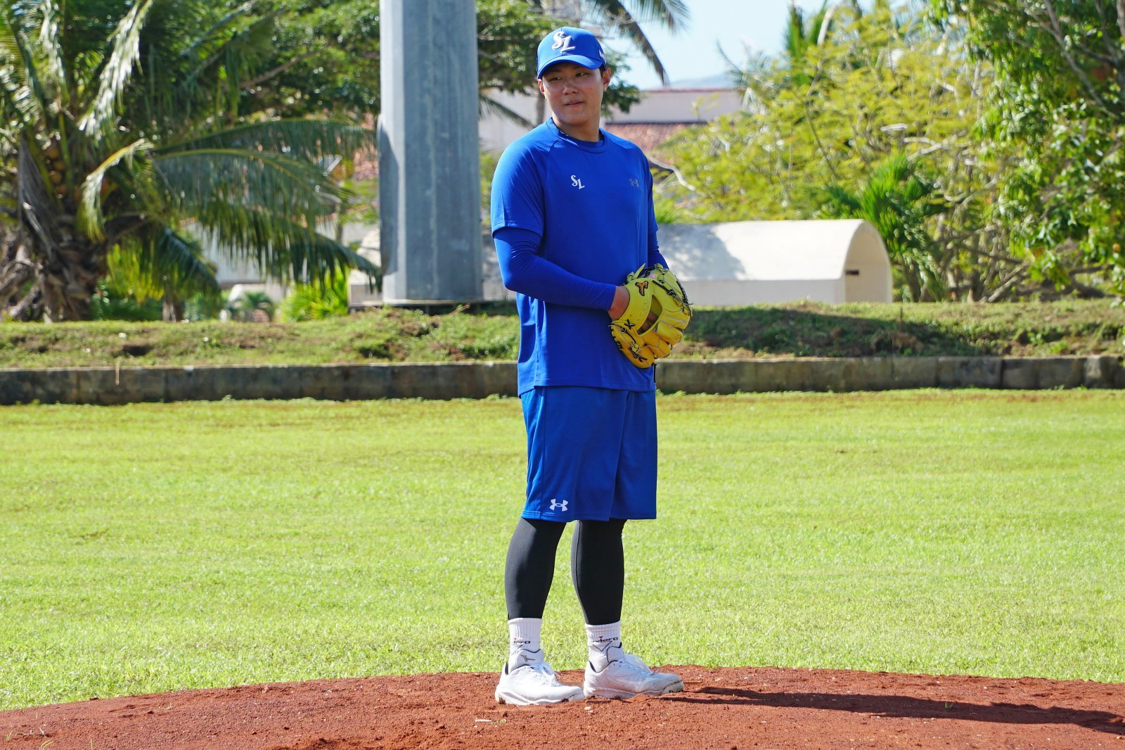 삼성 배찬승(사진)은 비시즌 체인지업 습득에 힘을 쏟고 있다. 고교 선배이자 스프링캠프 기간 룸메이트인 이승민이 이를 적극 돕고 있다. 사진제공｜삼성 라이온즈