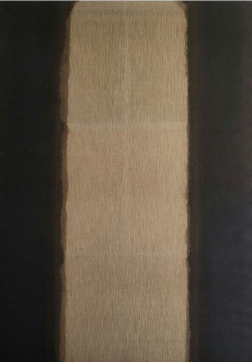 RM이 이번 전시를 통해 북미 대중에 선보이게 될 윤형근 화백의 작품. 해당 작품은 RM의 소장품이다.