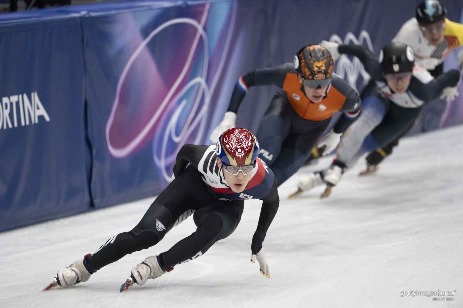 쇼트트랙 남자 5000m 레이스 모습. 사진=게티이미지코리아