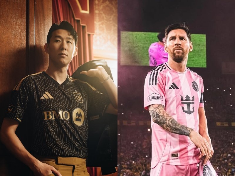 LAFC 손흥민(왼쪽)과 인터 마이애미 리오넬 메시가 22일(한국시간) LA 메모리얼 콜리세움서 펼쳐질 2026시즌 MLS 개막전서 맞붙는다. 사진출처｜LAFC·인터 마이애미 인스타그램