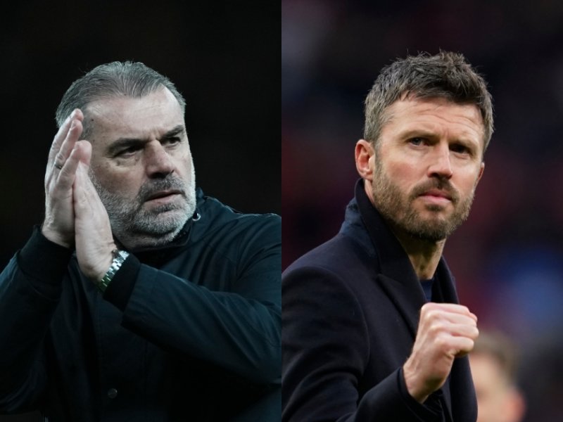 엔제 포스테코글루 전 토트넘 감독(왼쪽)이 맨유 사령탑이 되기 위해선 여러 자질을 갖춰야 한다고 말했다. 오른쪽은 현재 맨유 사령탑인 마이클 캐릭 감독. 런던·맨체스터|AP뉴시스