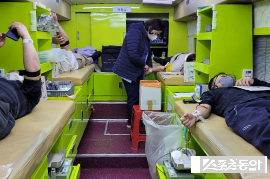 지난해 12월 사랑의 헌혈 행사 모습. 사진제공 I 함평군