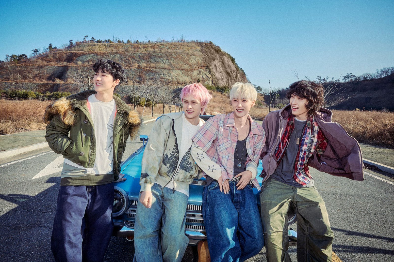 데뷔부터 컴백까지 2번 연속 ‘2호 타이틀곡’의 연속 히트로 화제를 모으고 있는 신예 밴드 에이엠피 사진제공|FNC엔터테인먼트