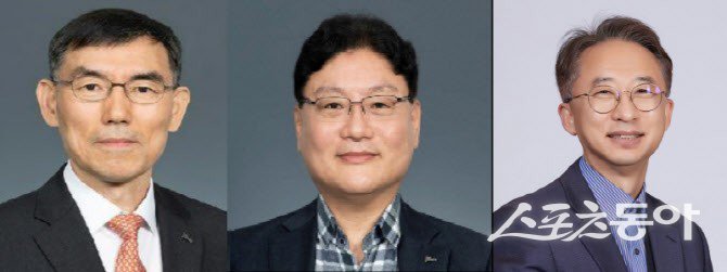 (왼쪽부터) 김성진 사내이사 후보, 정석모 기타 비상무이사 후보, 이상영 사외이사 후보. 사진제공ㅣ포스코퓨처엠