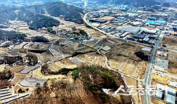 김천1일반산업단지 4단계 조성 사업 부지. 사진제공ㅣ김천시