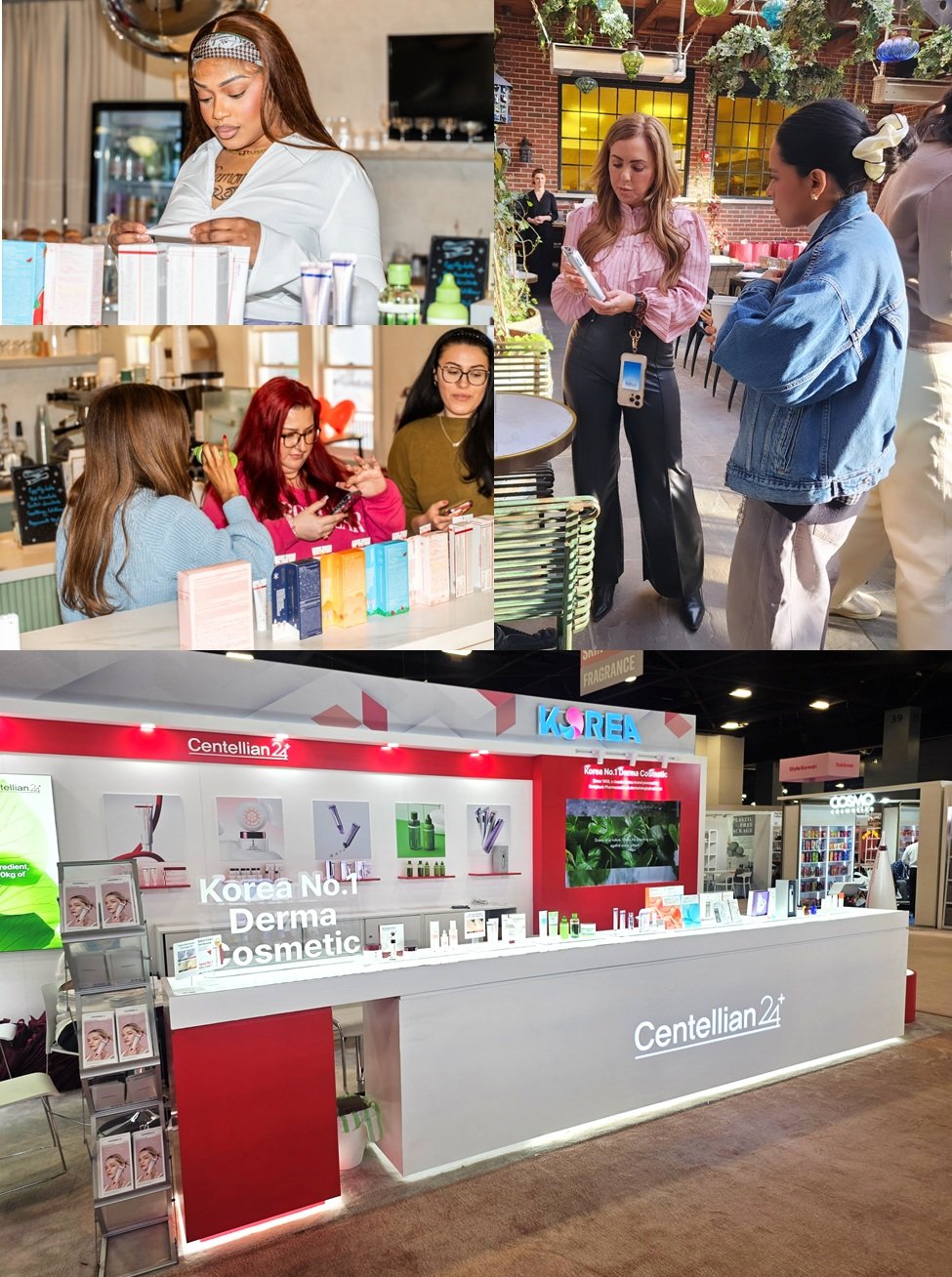 북미 시장 공략을 위한 ‘센텔리안24’의 현지 마케팅 모습. 사진제공｜동국제약