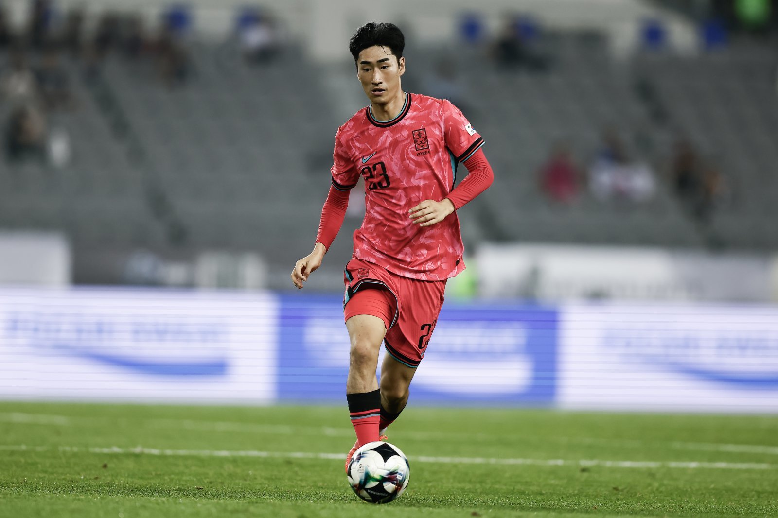 서민우가 지난해 7월 용인미르스타디움에서 열린 중국과 E-1 챔피언십 1차전을 뛰고 있다. 사진제공｜대한축구협회