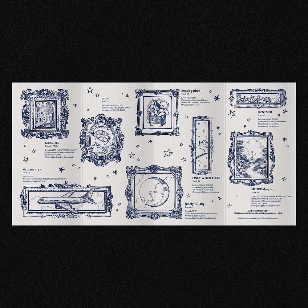 사진제공 | 올마이애닉도츠 소속사 ama가 오윅스의 트랙리스트가 그려진 데뷔 앨범포스터를 공개했다.