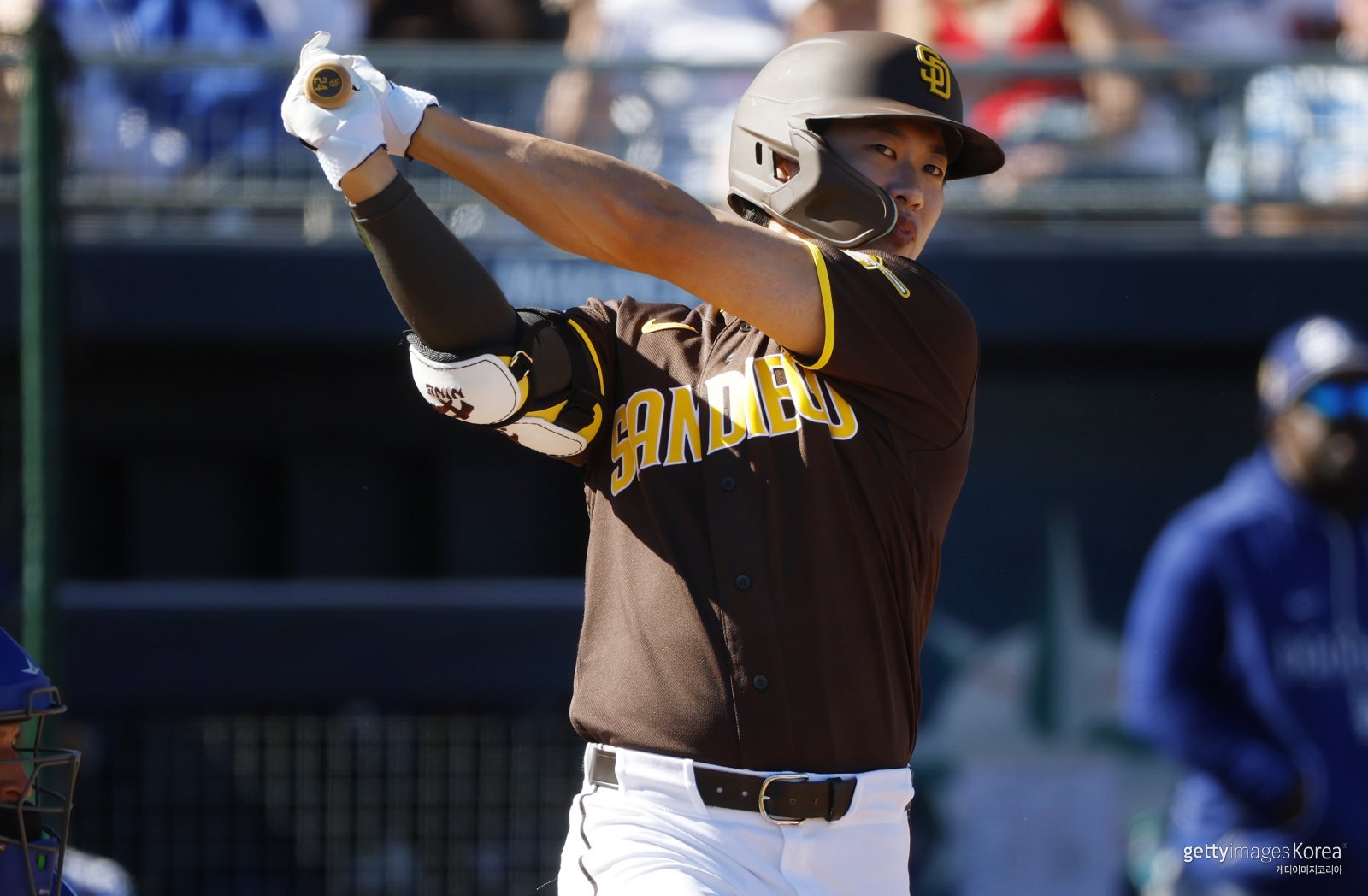 ‘오늘은 유격수’ 송성문, ML 시범경기 첫 홈런 작렬 ‘비거리 131.1m’