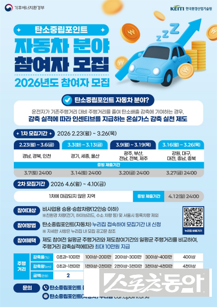 탄소중립포인트제도 자동차 홍보물. 사진제공 I 광주광역시