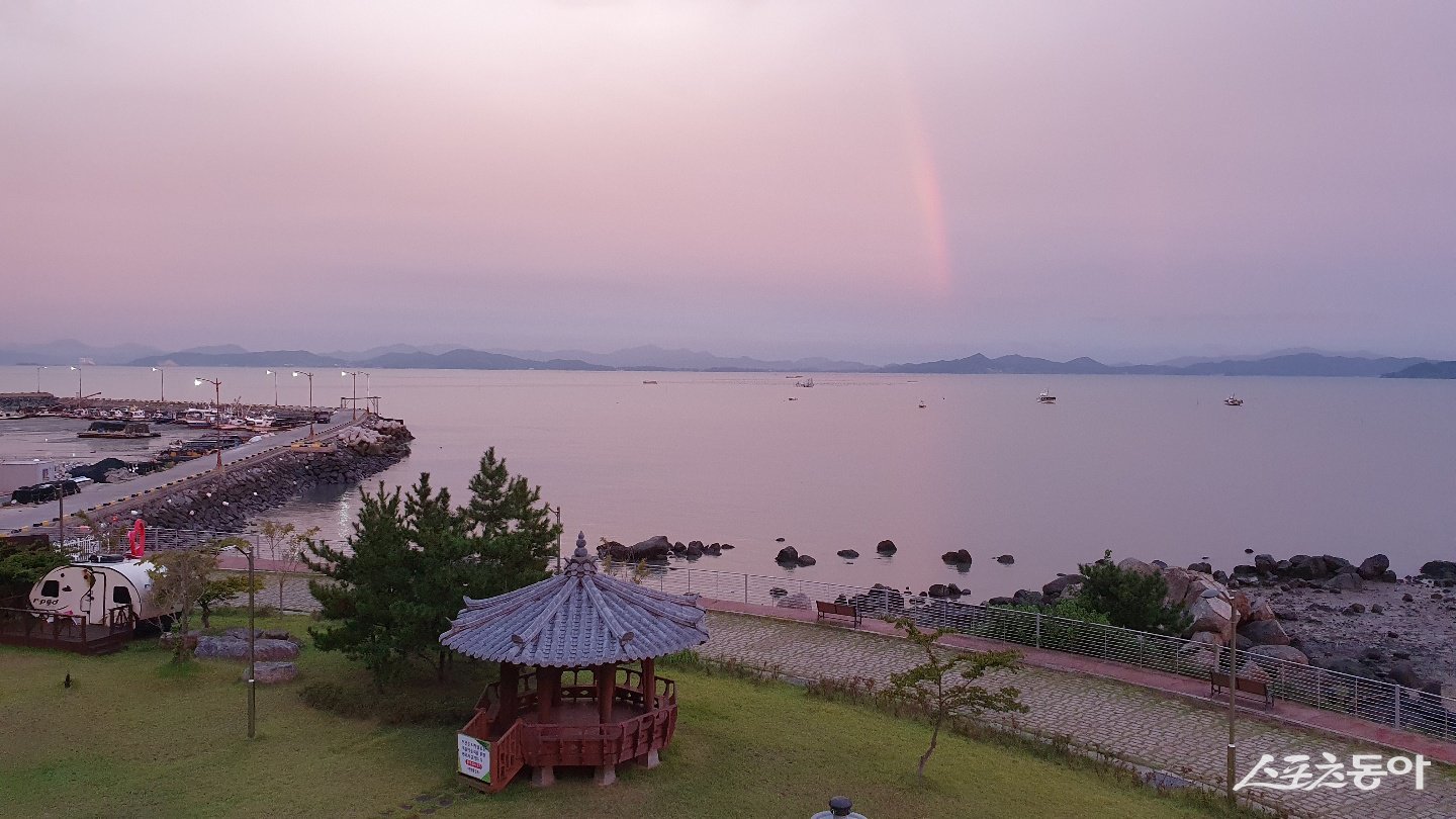 다향울림촌 밤 야외 전경. 사진제공|보성군