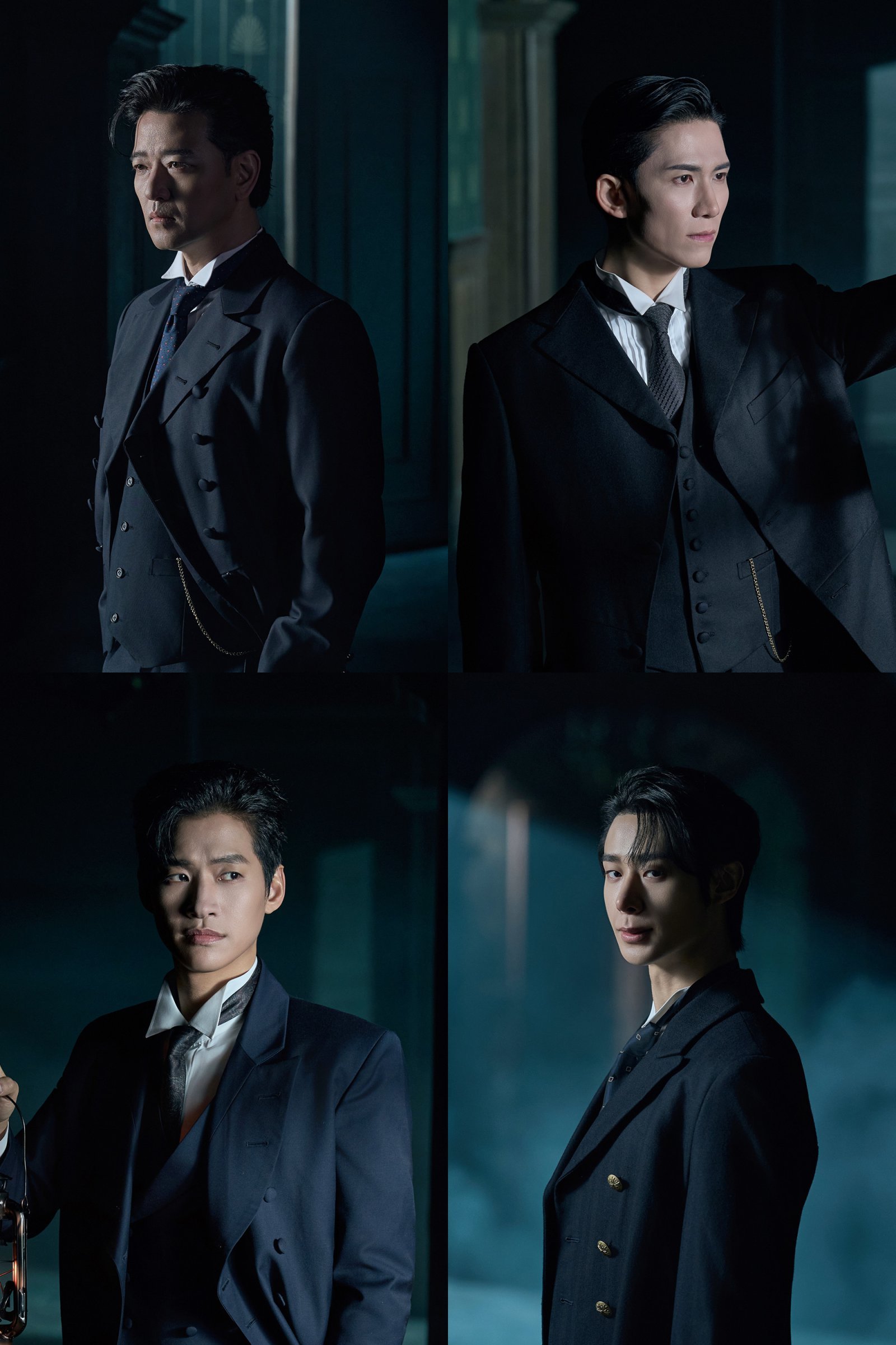 캐스트 라인업 (왼쪽 위부터 배수빈, 정동화, 정욱진, 차정우)        글림아티스트 제공