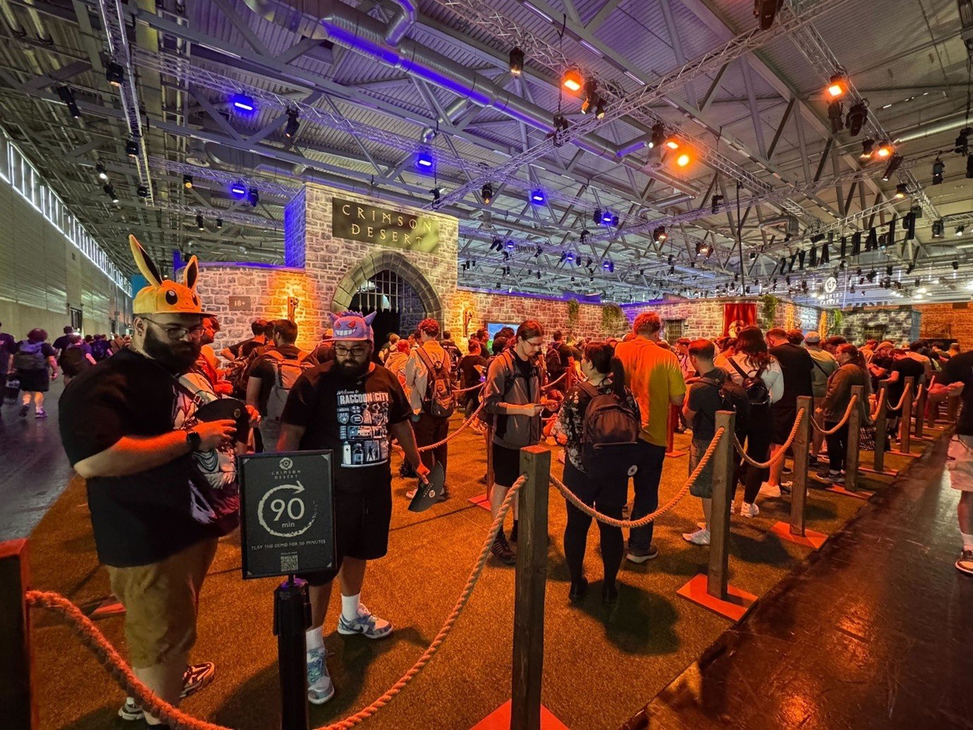 글로벌 게임 전시회 게임스컴의  ‘붉은사막’ 전시관. 사진제공｜펄어비스