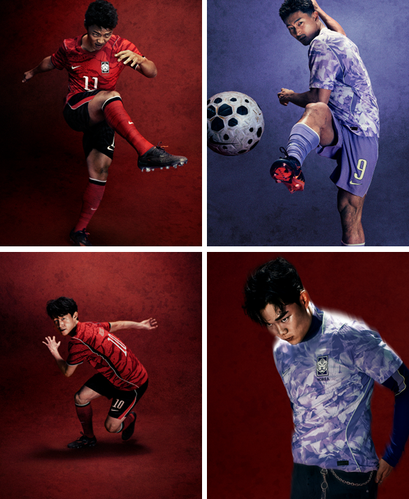 대표팀 공식 유니폼 스폰서 나이키는 19일 새 디자인을 공개했다. 사진제공｜나이키