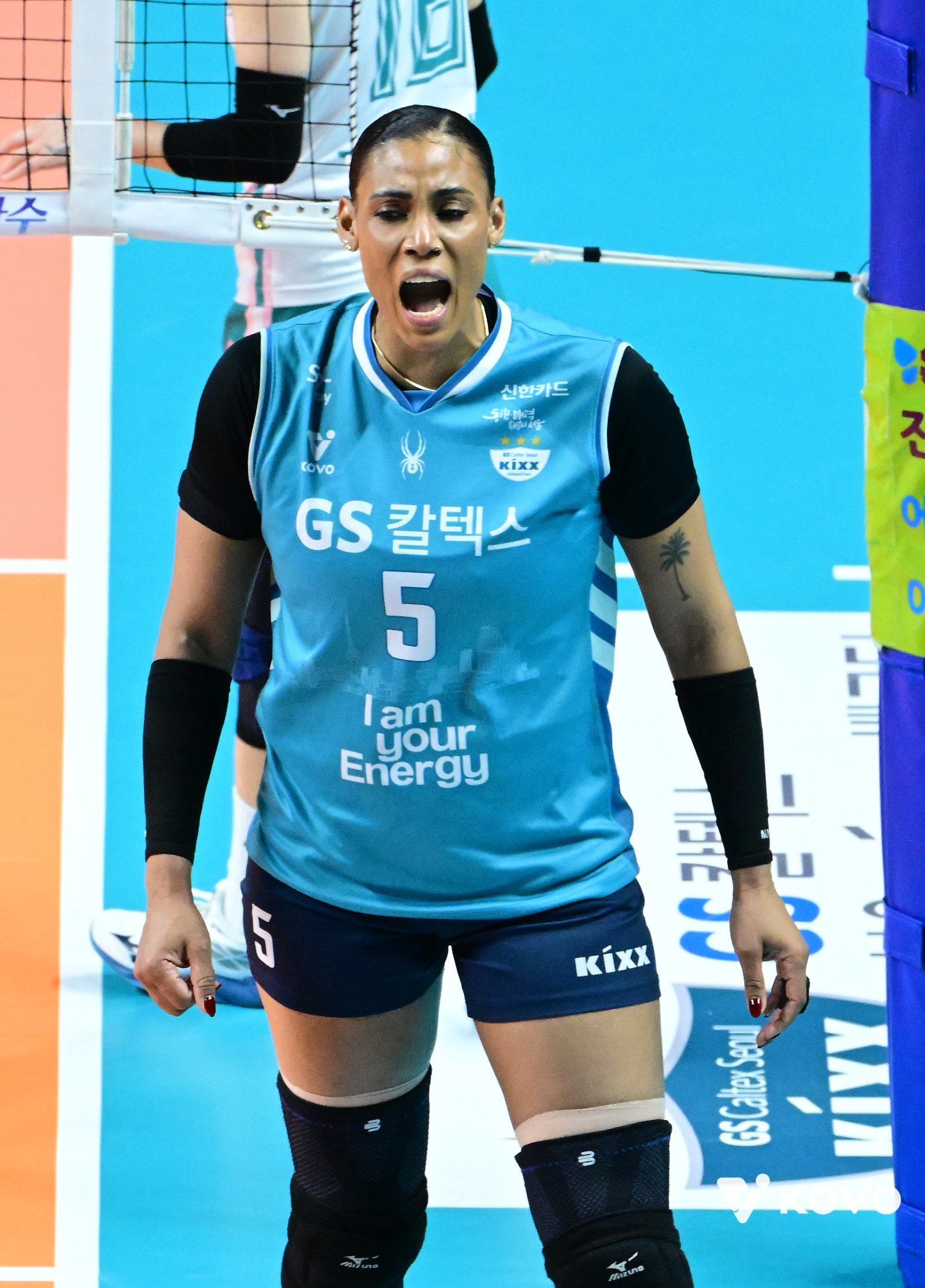 GS칼텍스 실바는 18일 장충체육관서 열린 현대건설과 홈경기서 팀의 봄배구 진출 확정과 V리그 여자부 단일시즌 개인 최다득점 기록을 모두 잡았다. 사진제공│KOVO