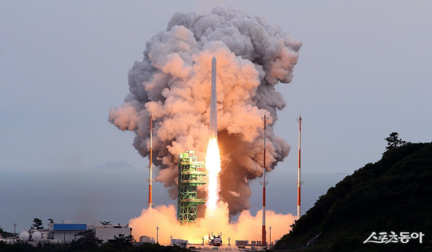 누리호 발사 장면. 사진제공│고흥군