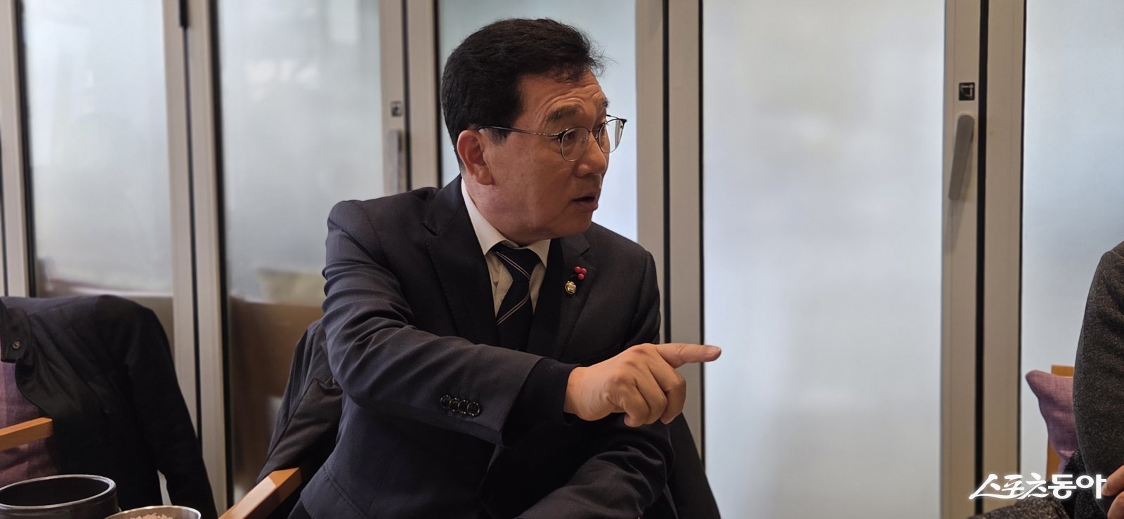 전남광주통합특별시장에 도전하는 신정훈 더불어민주당 의원. 사진│박기현 기자