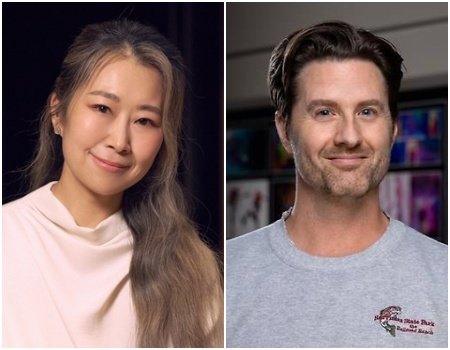 메기 강·크리스 아펠한스 감독, 사진제공｜넷플릭스·소니픽처스