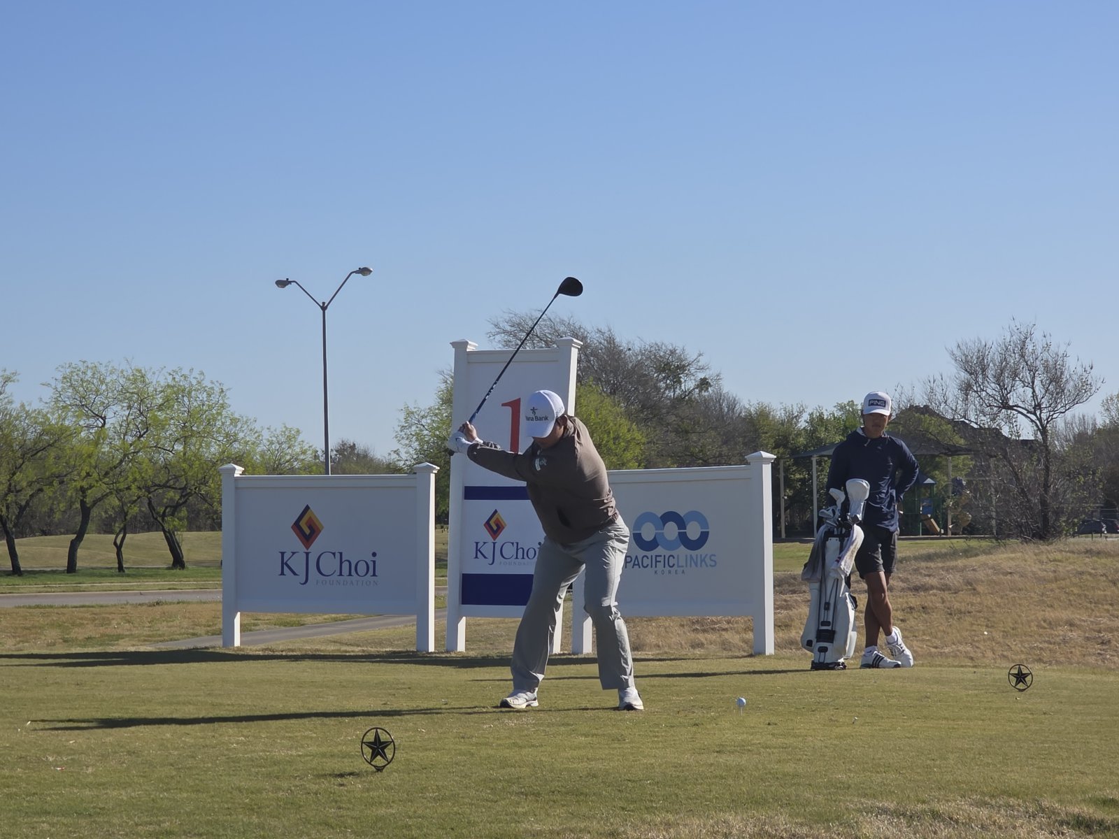 PLK 대표 선수로 출전해 남자부 공동 9위에 오른 안성현(신성고 2)의 스윙 모습.