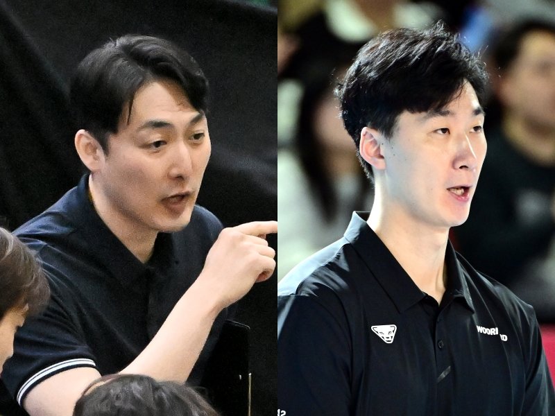 [SD 의정부 인터뷰] 걱정보다 기대가 큰 두 감독대행의 준PO 맞대결…“어제 잠 설쳤어요” KB손해보험 하현용 감독대행과 우리카드 박철우 대행의 정면승부