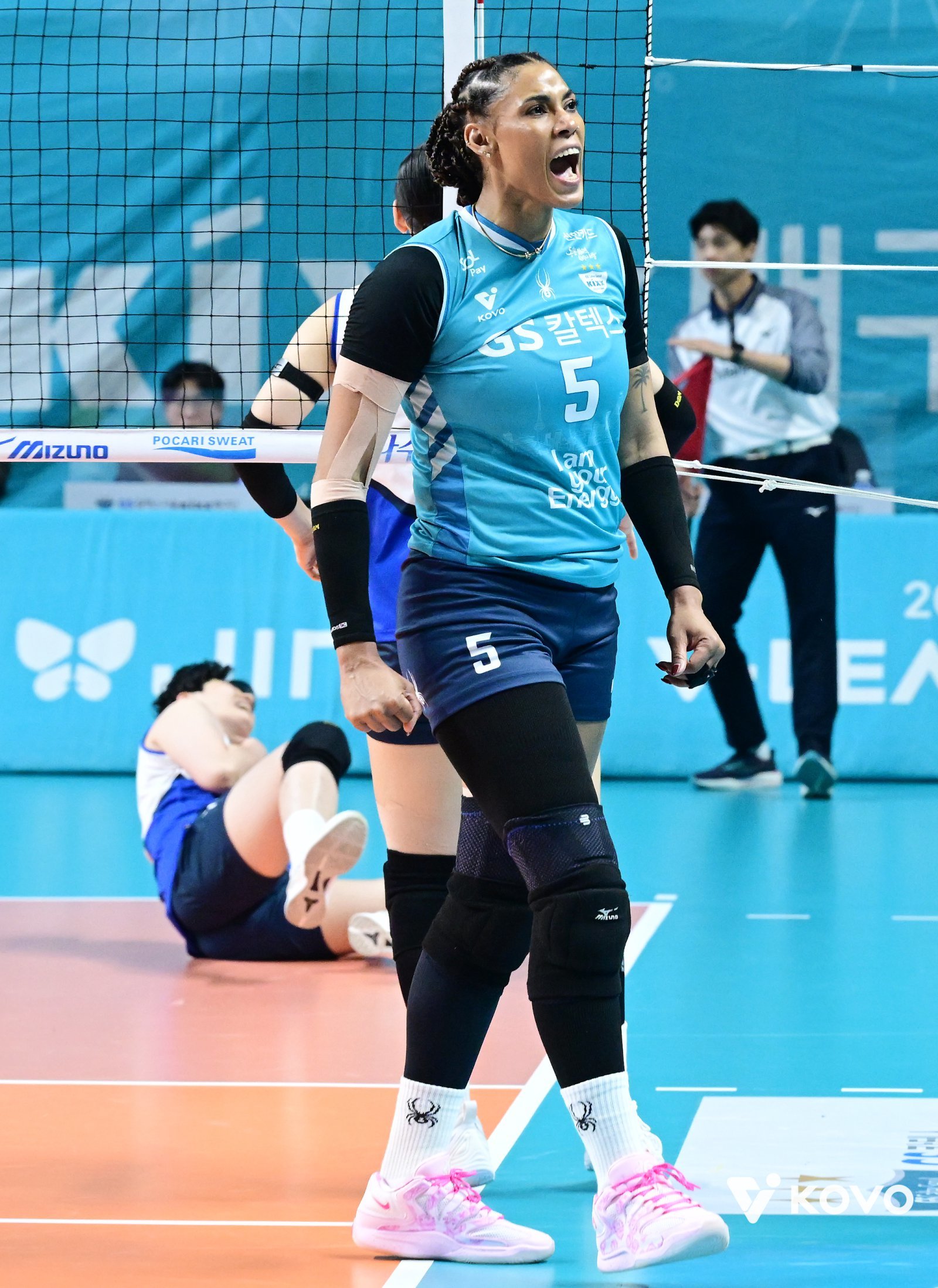 한국도로공사와 GS칼텍스는 1일 김천체육관서 챔프전 1차전을 갖는다. 이번 챔프전 키워드는 도로공사의 모마-강소휘-타나차 삼각편대와 GS칼텍스 실바(사진)의 화력전이다. 사진제공│KOVO