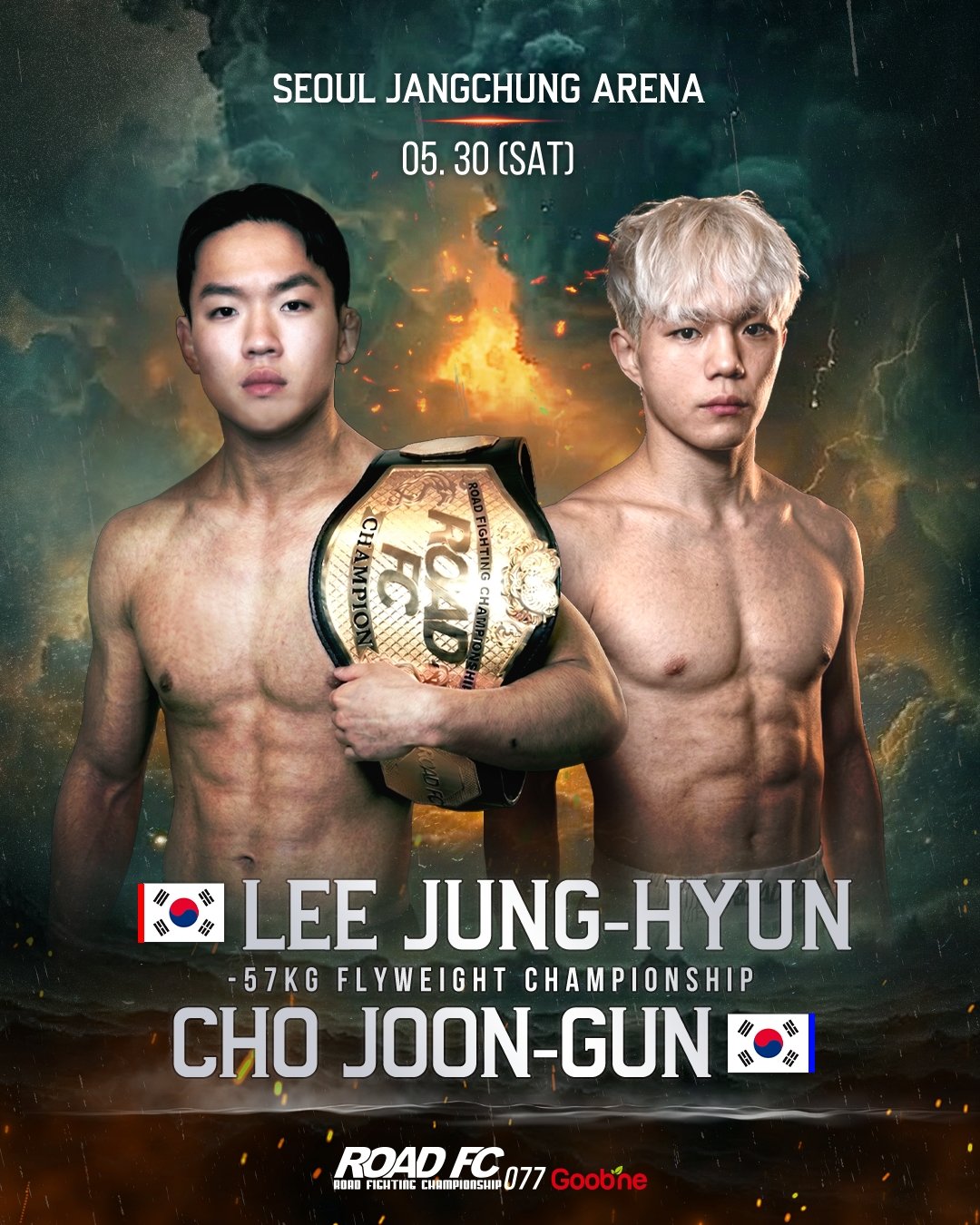 “가짜 챔피언” 도발당한 이정현, 조준건과 로드FC 플라이급 2차 방어전