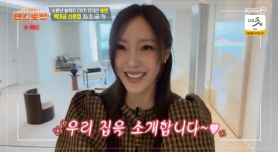 티아라 효민, 100억대 신혼집 대박…한강뷰 카페 수준