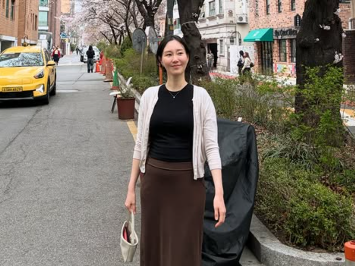 이유영 “살찐 임산부”…벚꽃 아래 D라인 포착 [SD셀픽]