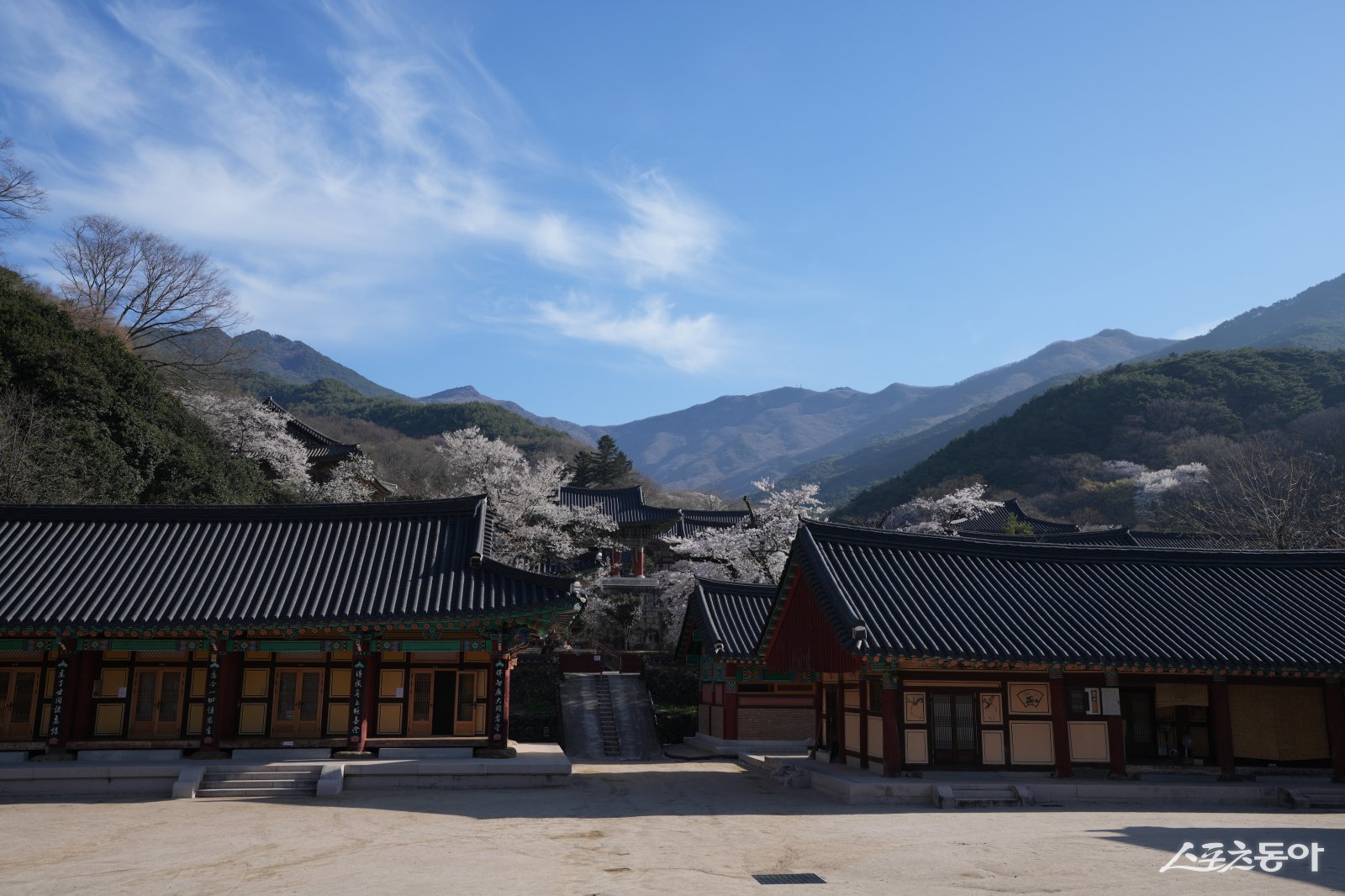 화엄원에서 바라본 지리산 노고단. 사진제공=구례군