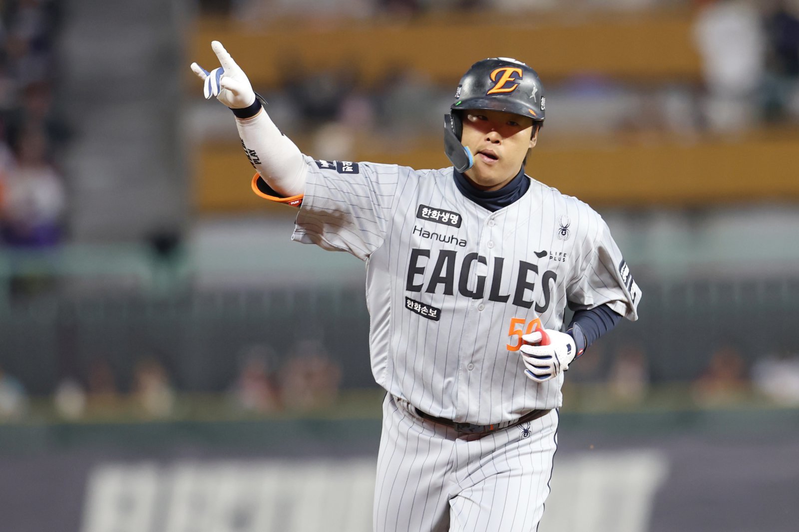 한화 강백호, 득점권 타율 0.538까지 찍었다…3점 홈런 한방으로 팀 위닝시리즈 예약