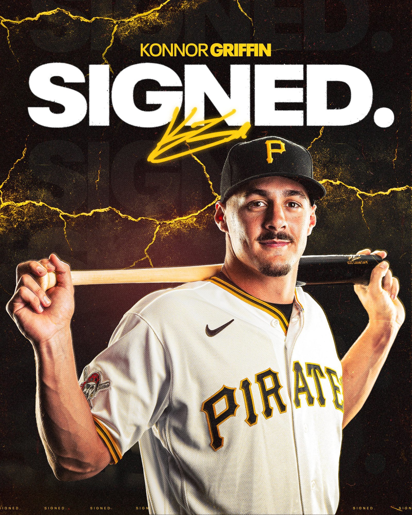 ‘최고 유망주’ 그리핀, 피츠버그와 9년-2073억 원 계약 ‘2034년까지’