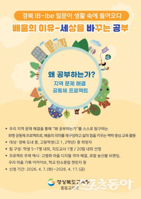 경상북도교육청 “왜 공부해야 할까?” 프로그램 안내도. 사진제공 ㅣ 경북교육청