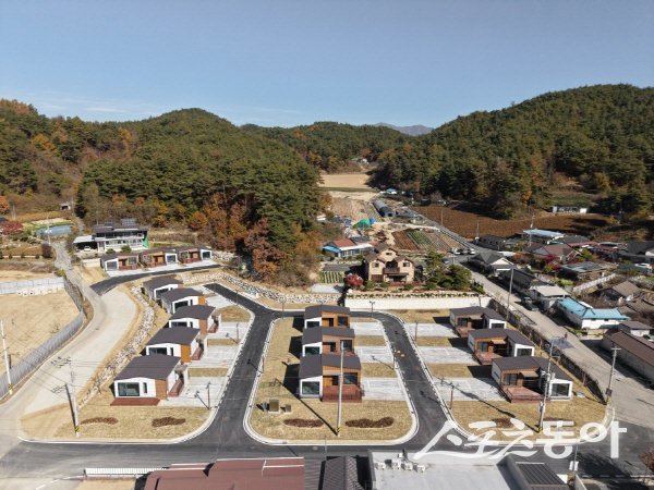 봉화군이 추진한 ‘정주여건 개선사업’ 생기마지구 임대주택 모습. 사진제공 ㅣ 봉화군