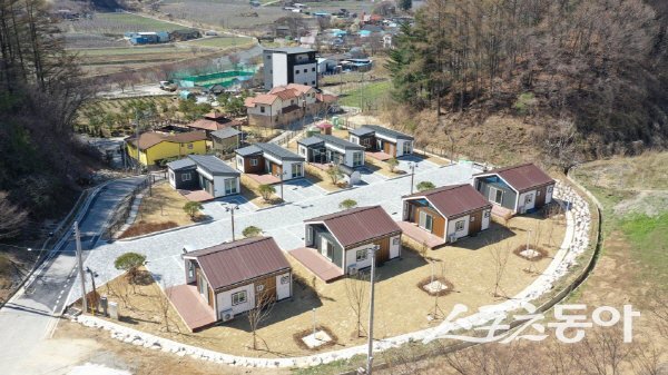 봉화군이 추진한 ‘정주여건 개선사업’ 서벽2지구 임대주택 모습. 사진제공 ㅣ 봉화군