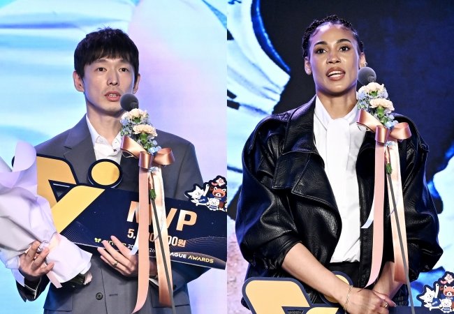 [SD 현장 라이브] V리그 최고 왕별은 대한항공 통합 우승 이끈 베테랑 한선수, 생애 2번째 정규리그 MVP 영예…여자부는 GS칼텍스 우승 일등공신 실바