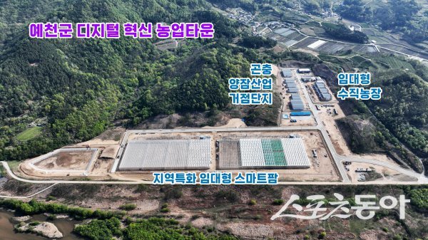 예천군 디지털  혁신 농업타운 전경. 사진제공 ㅣ 예천군