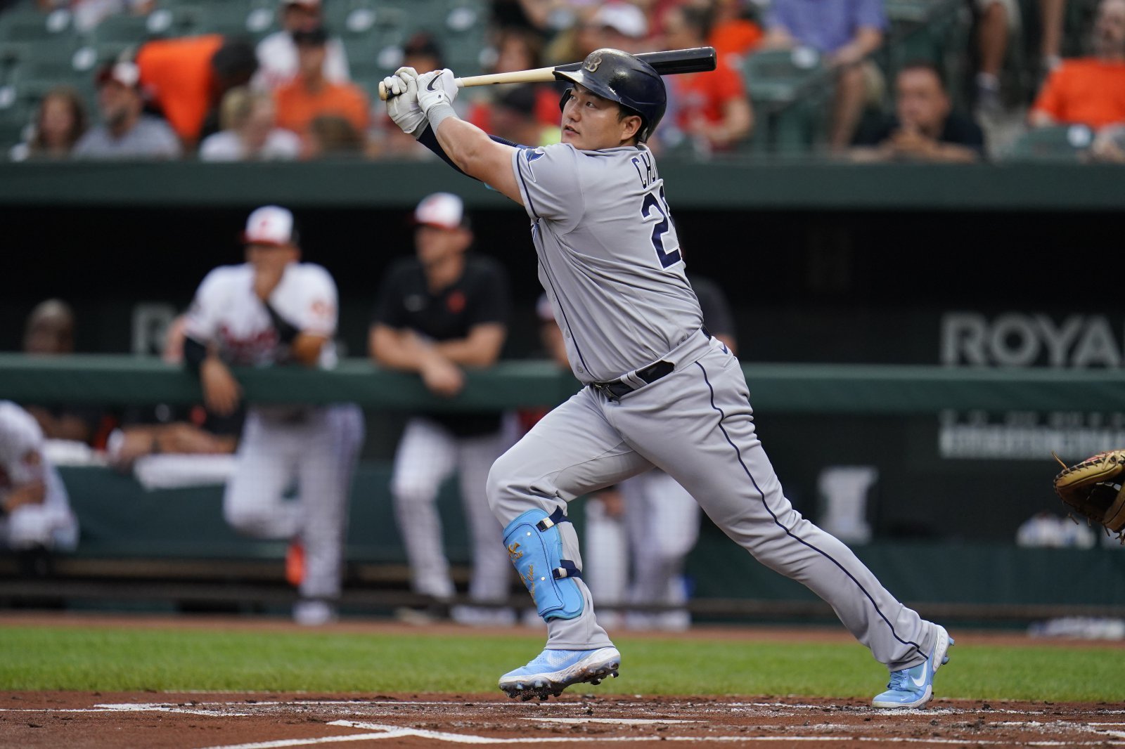 MLB 통산 525경기에 출전한 최지만이 퓨처스리그 울산 웨일즈 소속으로 국내 무대를 누빈다. 탬파베이 시절 최지만. AP뉴시스
