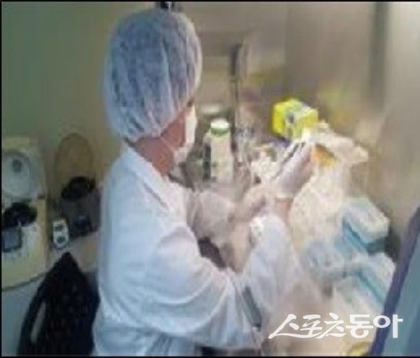 염소질병 실험하는 모습. 사진제공ㅣ경기도북부청 