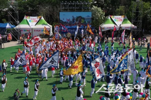 지난해 개최된 안동 차전장군노국공주축제 당시 모습. 사진제공ㅣ안동시