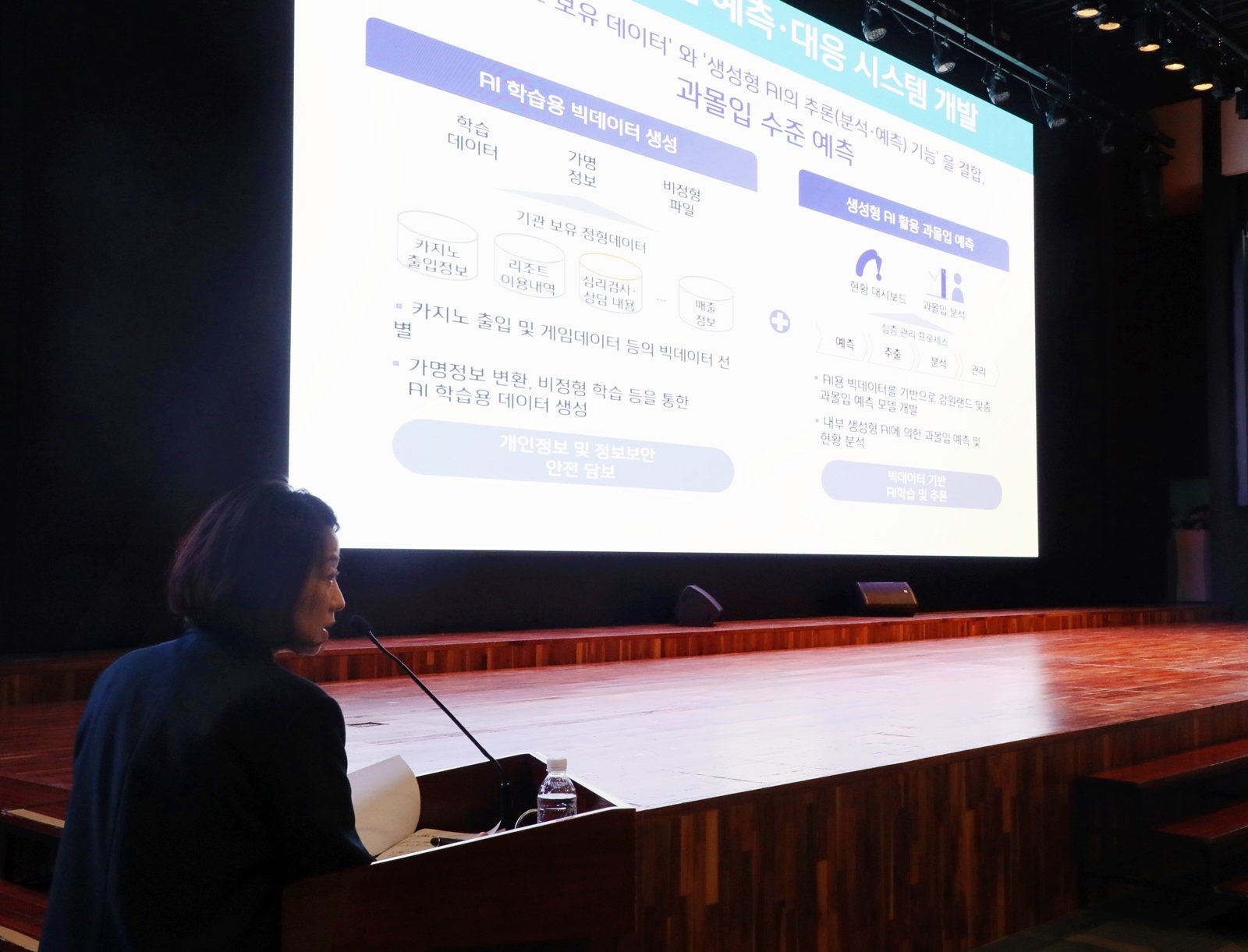 강원랜드 마음채움센터 김경림 사무국장의 AI기술을 활용한 카지노 이용자 대상 선제적 도박중독 예방시스템 구축 발표